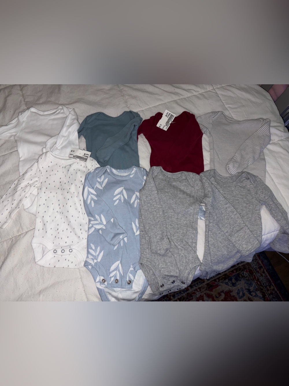 Baby boy/gender neutral bundle NB onesie & 0/3 pants